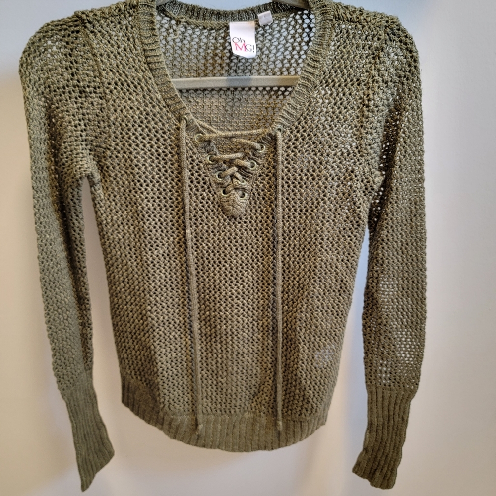 Green Knit Long Sleeve